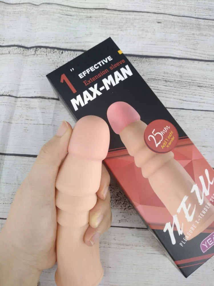 Max-man Silicone Premium Condoms Extended Length 2.5cm Men — hình 5