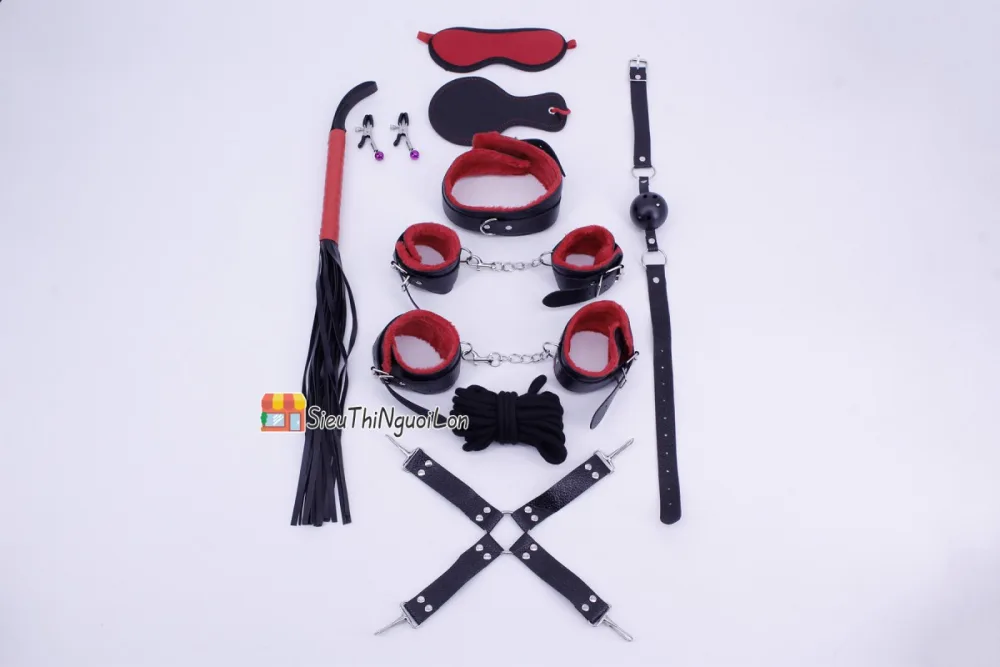10-Piece BDSM Kit Soft Simili Restraints Warm Sensual Play — Premium Quality Materials & Design