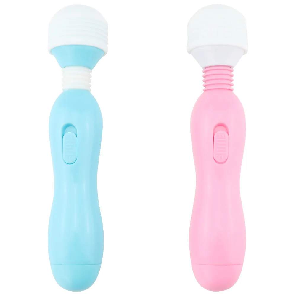 Mini Silicone Vibrating Vaginal Massager Blue Pink Colors — hình 6
