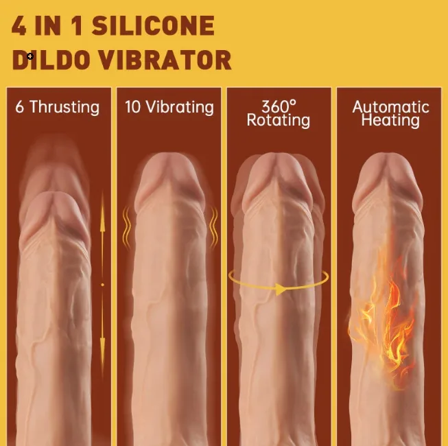 Multi-Function Silicon Rotating Heating Penis Dildo 27.5cm — Product Specifications at a Glance