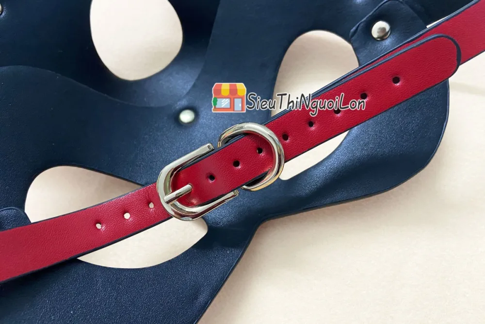 Foxy Fetish BDSM Fox Mask Leather Steel — hình 3