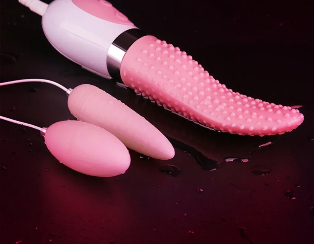 G-Spot Licking Tongue Vibrator 2 Eggs Intense Clitoral Play — Premium Soft Silicone Material for Comfort and Safety