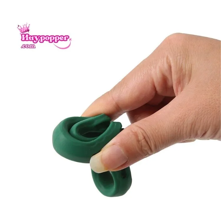 Kelisa Stretchy Silicone Male Ejaculation Delay Ring — hình 2