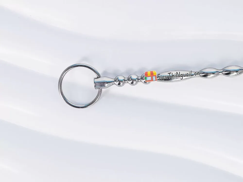 Large Urethral Sound with Ring Stainless Steel Toy — Ergonomic and Secure Ring for Stability