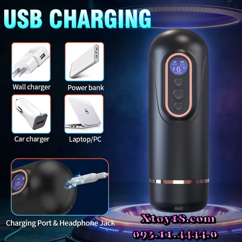 Doris automatic thrusting vibrating heated suction male — hình 10