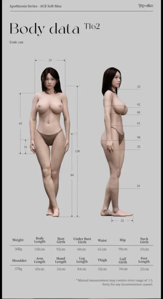 Sino Japan ACE Soft Max 167cm Premium Silicone Doll — hình 12