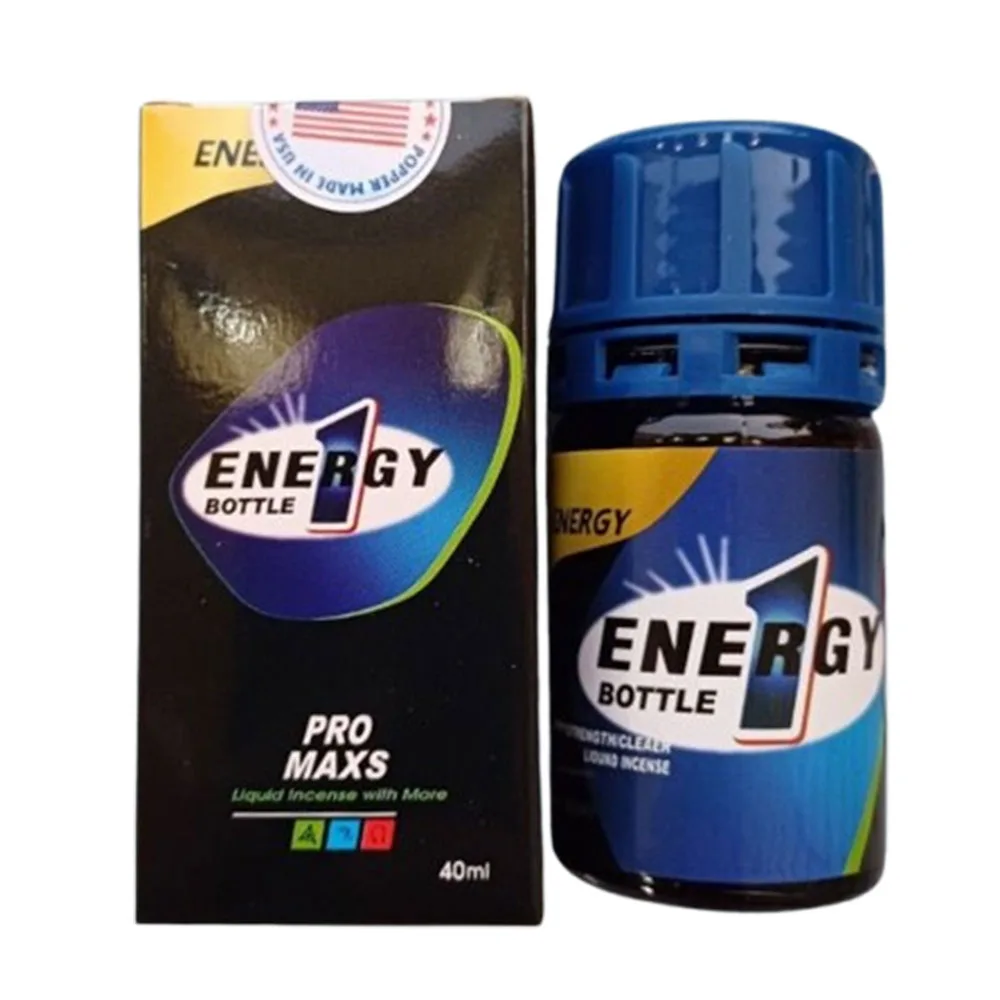Popper Energy Bottle 40ml High Strength Long Lasting Scent