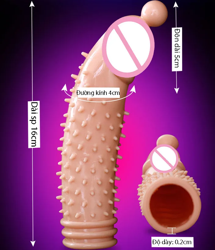BD44 Textured Vibrating Silicone Cock Sleeve Toy — hình 3