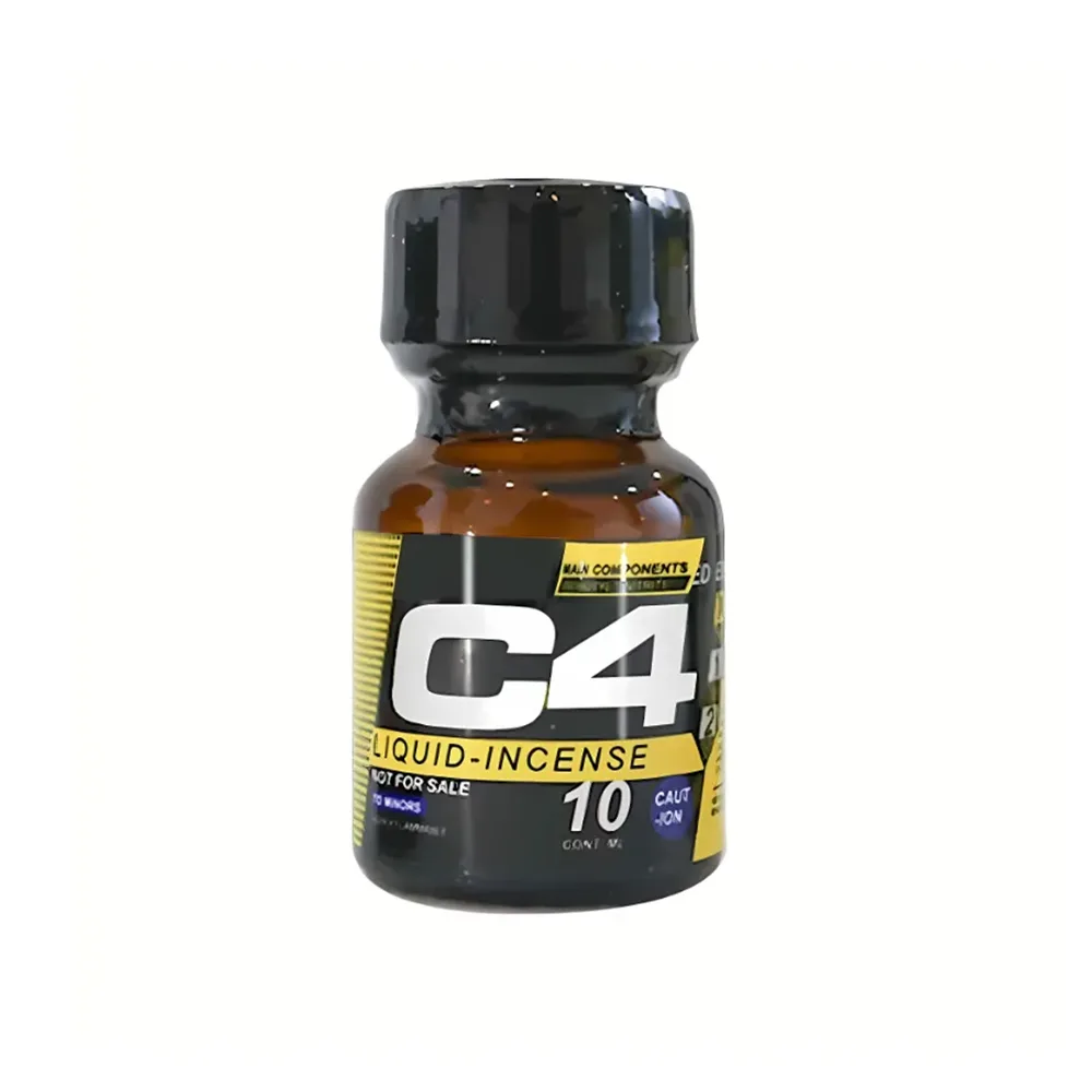 Popper C4 Black Yellow 10ml Enhancer Relax Arousal Spray