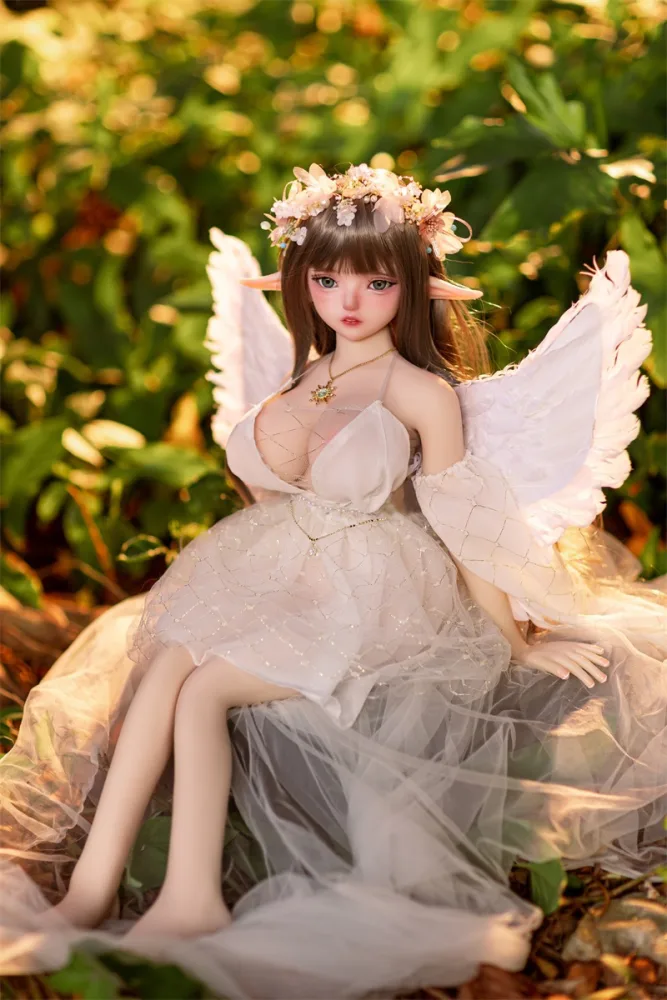 Jinna 80CM Angel Mini TPE Silicone Realistic Sex Doll — hình 3