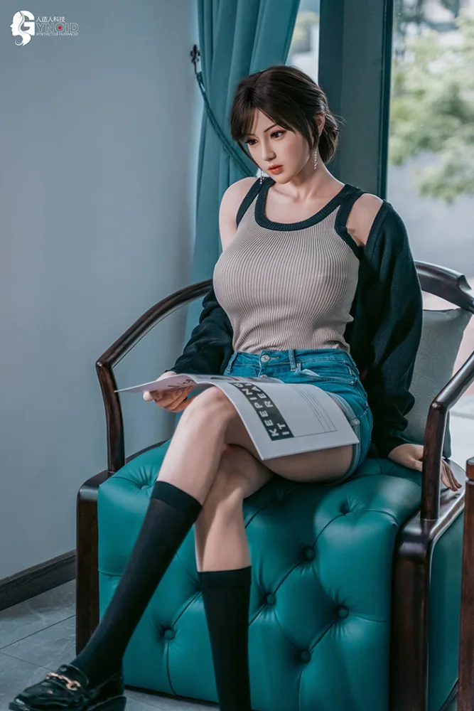 Gynoid Leyla 168cm Realistic Silicone Sex Doll – Titanium — hình 3