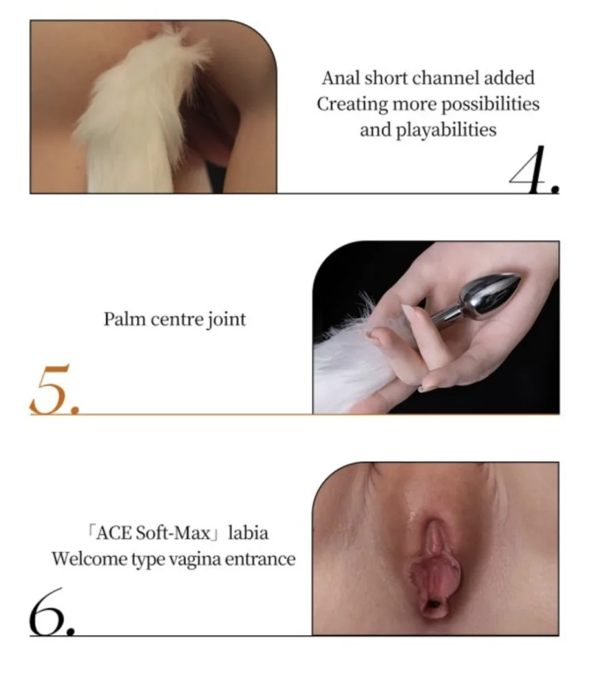 Top-sino ACE Soft-Max 162cm Platinum Silicone Doll — hình 22