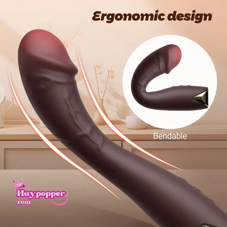 Powerful Whale Blue High-End Vibrating Dildo 10 Modes — hình 9