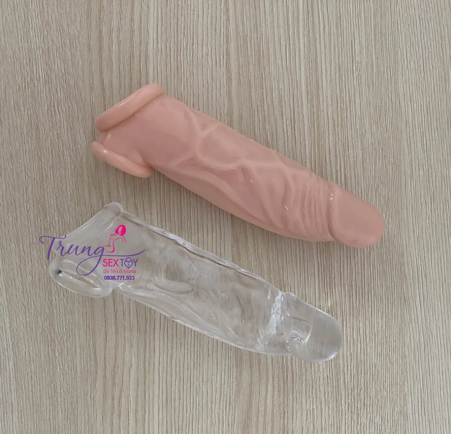Silicone Penis Enlargement Delay Condom Double Layer Lasting — Superior Design and Color Options