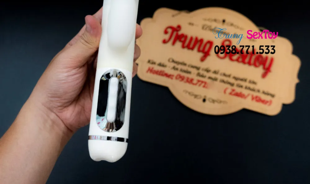 White Rotating Vibrating Realistic G-Spot Stimulator — Ideal for Solo Play or Couples