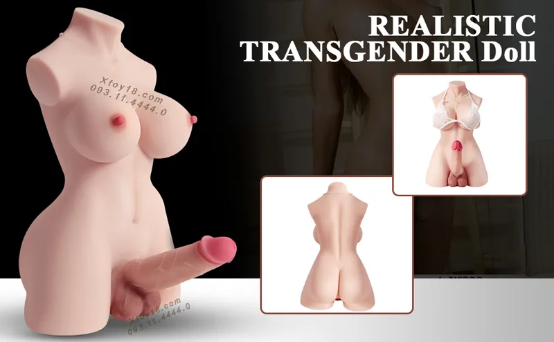 3D Partial Female Sex Doll White Silicone Soft — hình 2