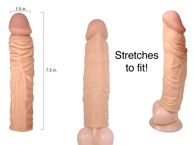 Max-Man Ribbed Silicone Penis Enlargement Sleeve — Designed for Comfort and Intense Sensation