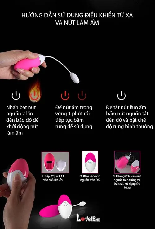Evo Remote Control Vibrating Egg 8 Modes for Women — hình 3