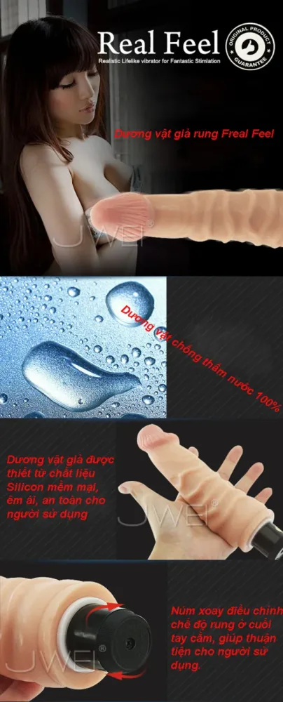 Real Feel Silicone Vibrator 20cm Flexible Soft Female — Powerful Multi-Speed Vibration