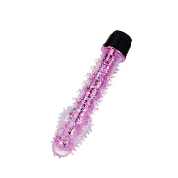 Soft Textured Vibrating Dildo ABS Silicone Male Masturbator — hình 3