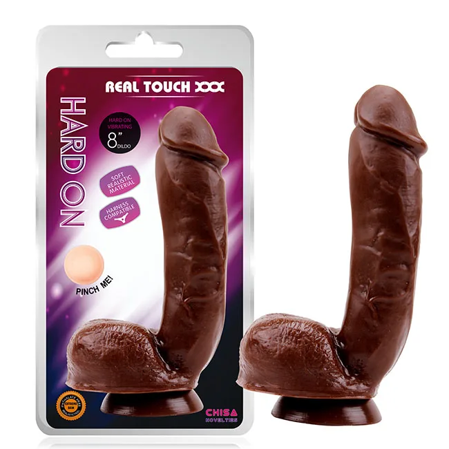 Chisa Hard Large Brown Silicone Realistic Dildo for Male — hình 2