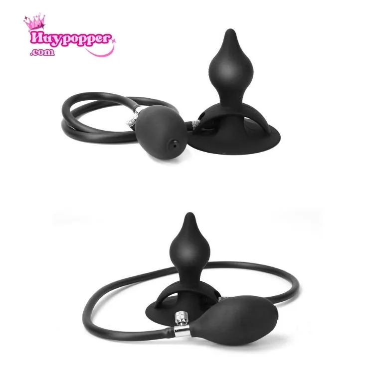 Inflatable Anal Plug with Suction Cup Silicone Expandable — Durable, Hygienic, and Easy to Clean