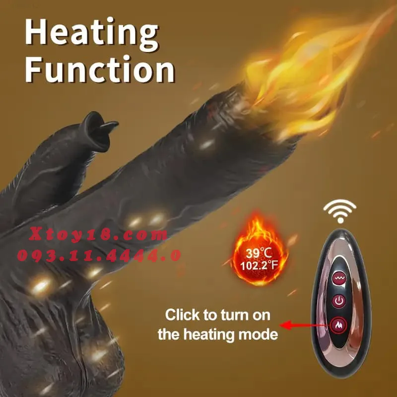 African Suction Base Multifunctional Vibrator Heat — hình 5
