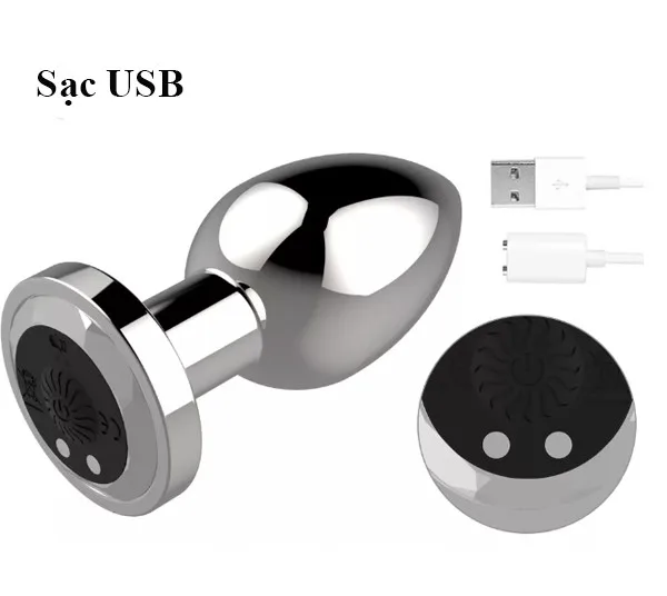 HM37 Stainless Steel USB Rechargeable Remote Control Plug — hình 4