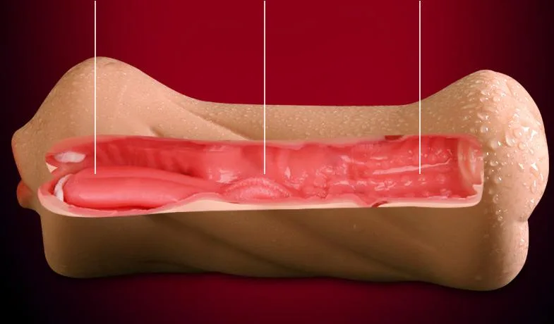 Silicone Male Oral Masturbator Soft Stretchable 18cm Relief — hình 6