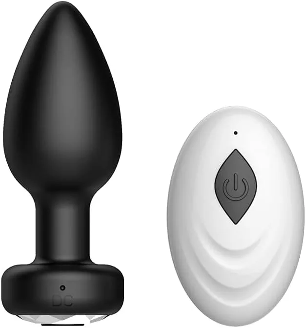 2025 Remote Control Black Anal Plug New Intense Pleasure — Powerful Vibration Modes & Easy Remote Control