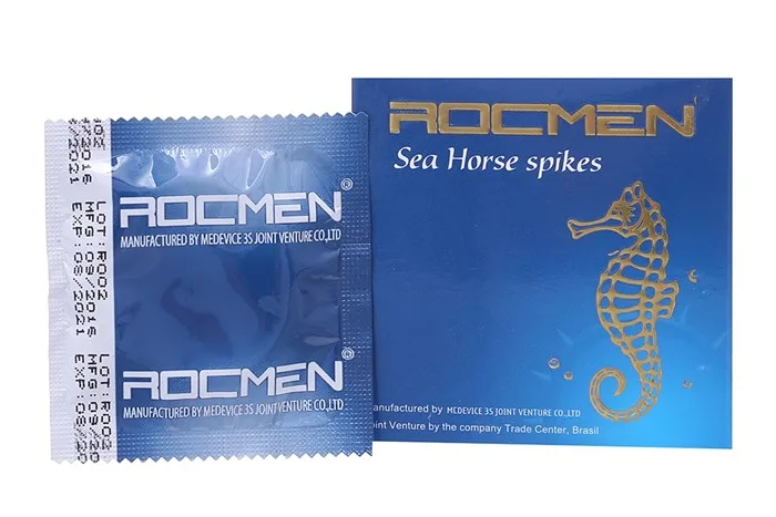 Rocmen Sea Horse Spike Ribbed Condoms Delay Ultra Thin — Stimulating Yet Comfortable Experience