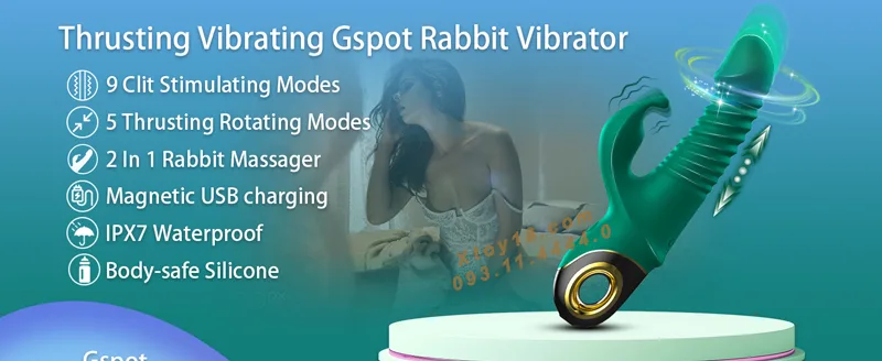 Adorime Multifunctional Silicone Vibrating Female Stimulator — hình 2