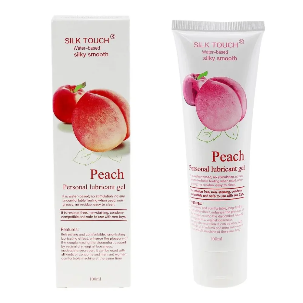 Silk Touch Peach Scented Lubricant 100ml Smooth Feel