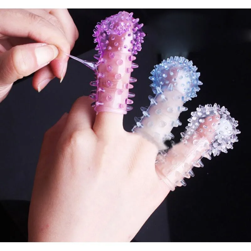 DC10 Textured Finger Sleeve Women Clitoral Stimulator — hình 6