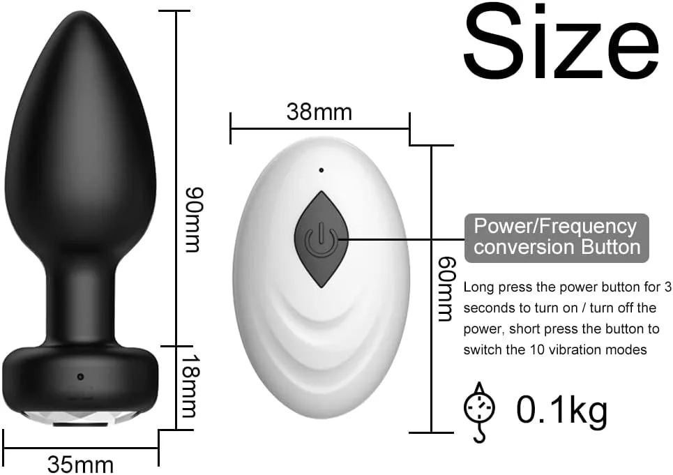 2025 Remote Control Black Anal Plug New Intense Pleasure — Convenient & Discreet Delivery