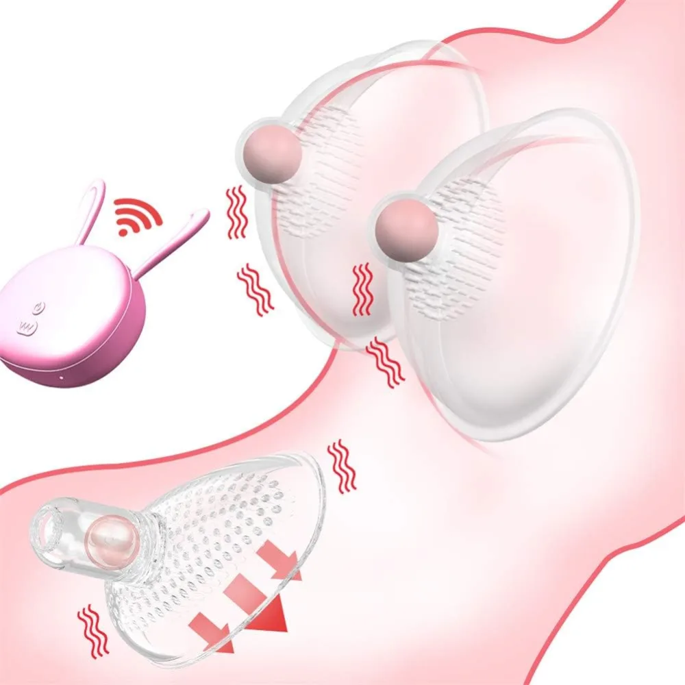 Remote-Controlled Silicon Breast Massage Vibrator 10 Modes — It’s perfect for stimulating sensitive breast areas and