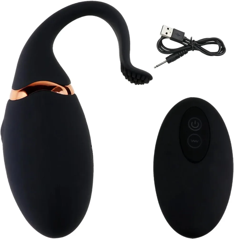 Whale Shape Powerful 10 Mode Silicone Vibrating Egg Toy — Exceptional Performance with Intelligent Design