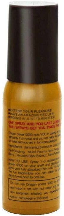 Dragon Power 9000 Delay Spray 15ml Longer Pleasure — hình 4