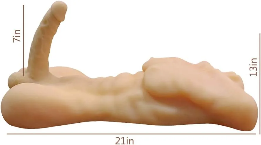 Female Sex Doll Full Body Silicone Masturbator 56x40x10cm — hình 3