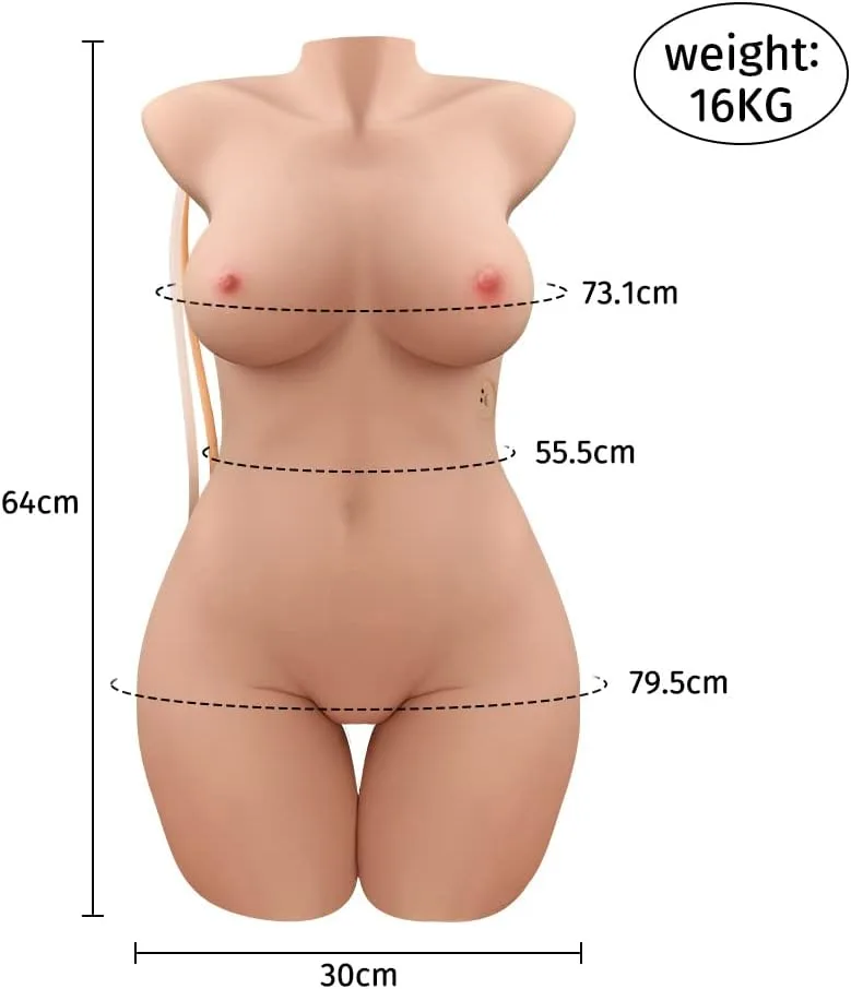 3D Half Body Realistic Sex Doll with Vibration Function — Impressive Specifications and Design
