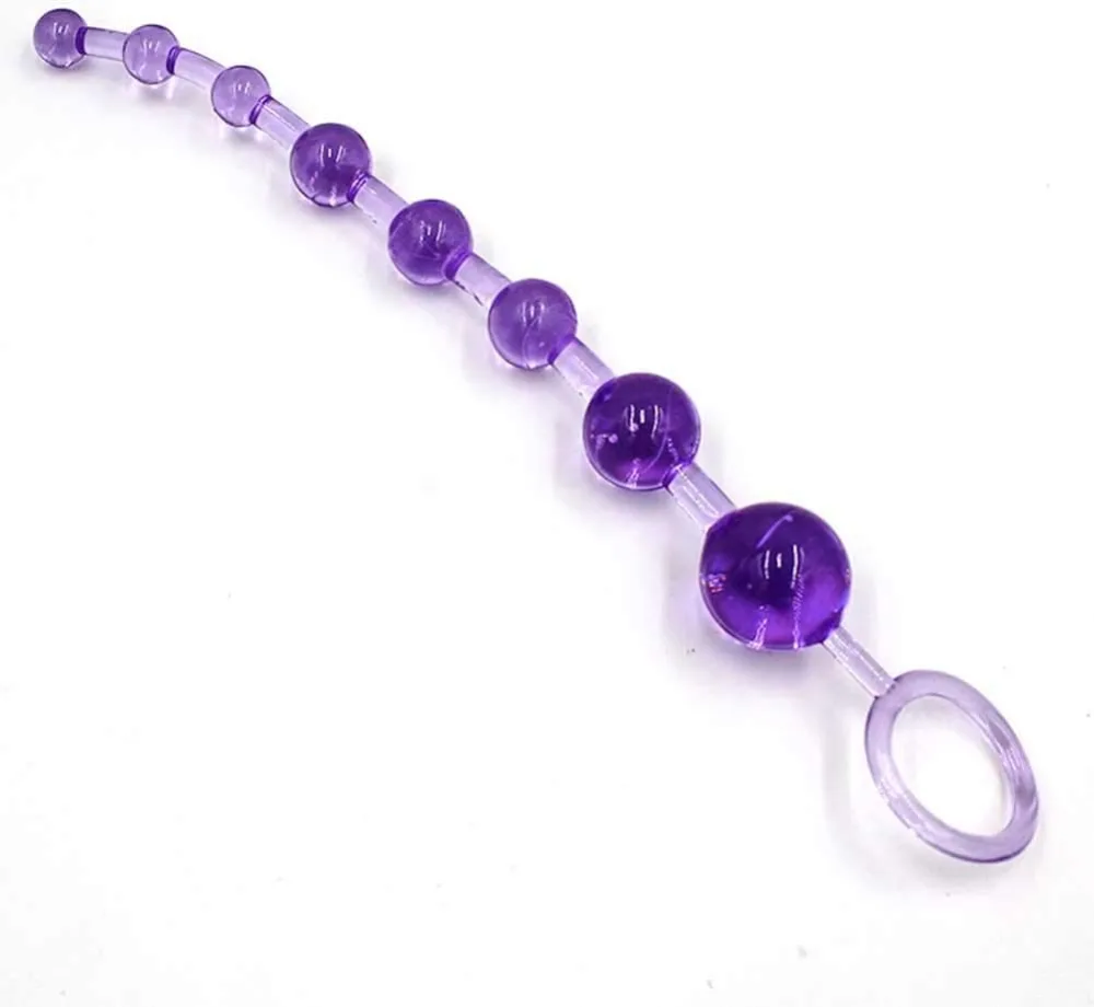 Anal Bead Toy Silicone Medical Grade Black Blue Pink Purple — Key Features