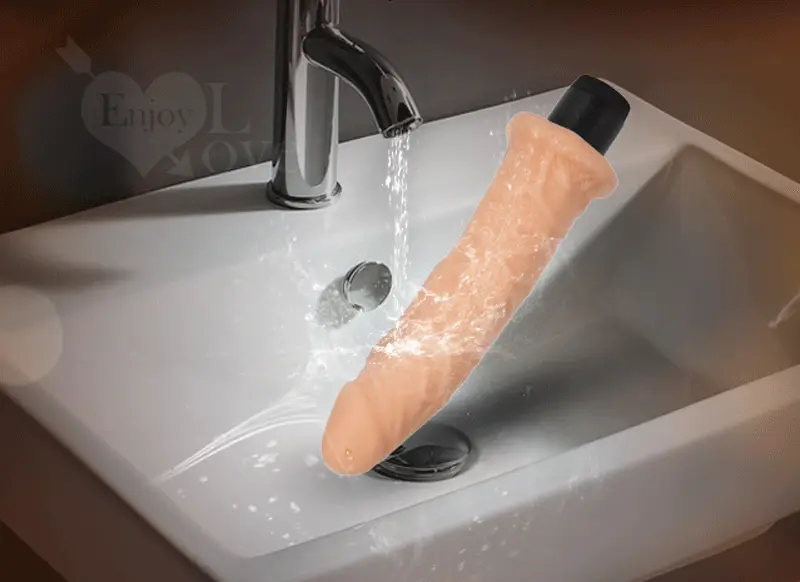 Realfeel Vibrating Silicone Dildo Waterproof 21cm — hình 6