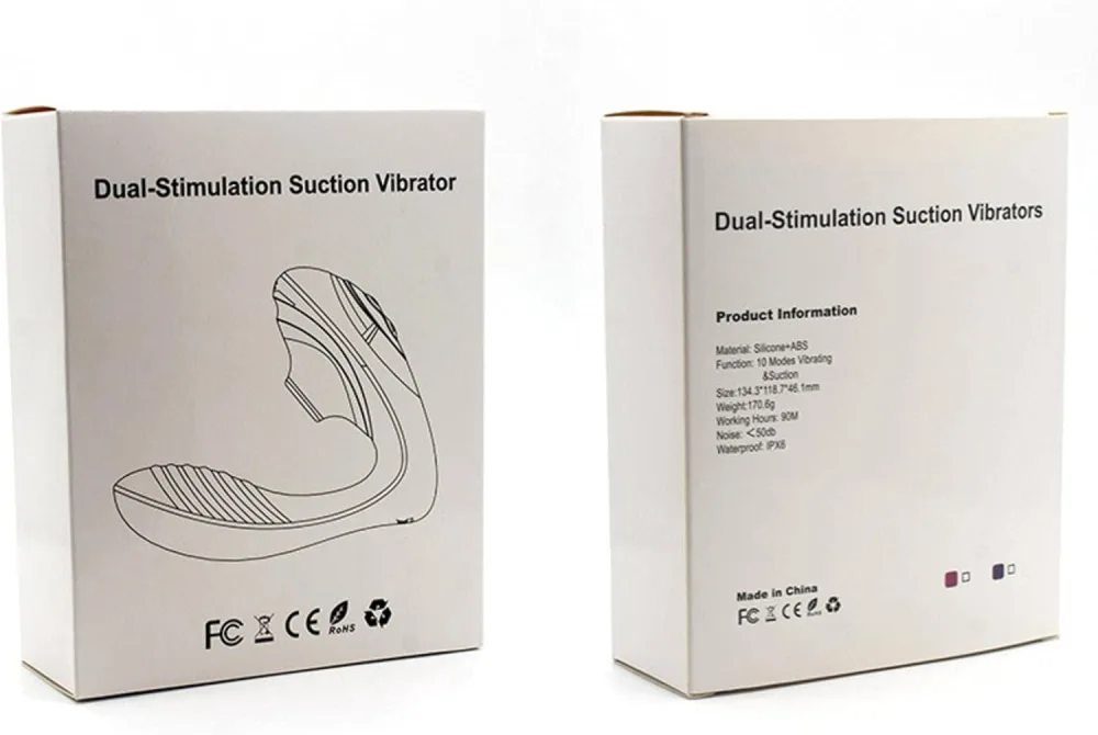 10 Mode Sucking & Vibrating Massager For Women Waterproof — Crafted from premium medical-grade silicone, it ensures