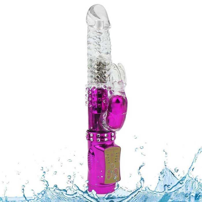 DV15 Gold Coated Silicone 36-Speed Female Masturbator — Crafted for women and couples seeking to spice up their