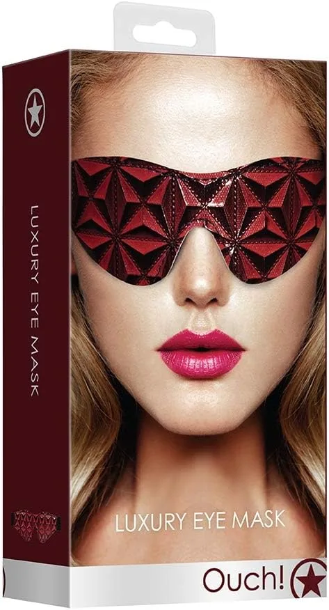 Leather Blindfold Sensual Bedroom BDSM Accessories — hình 5
