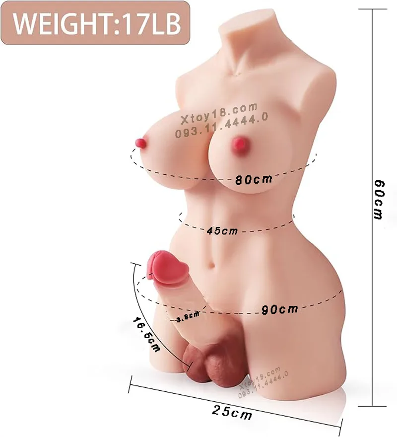 3D Partial Female Sex Doll White Silicone Soft — hình 7