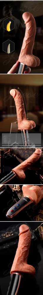JEWSN Soft Silicone 22cm Heated Thrusting Vibrating Dildo — hình 3