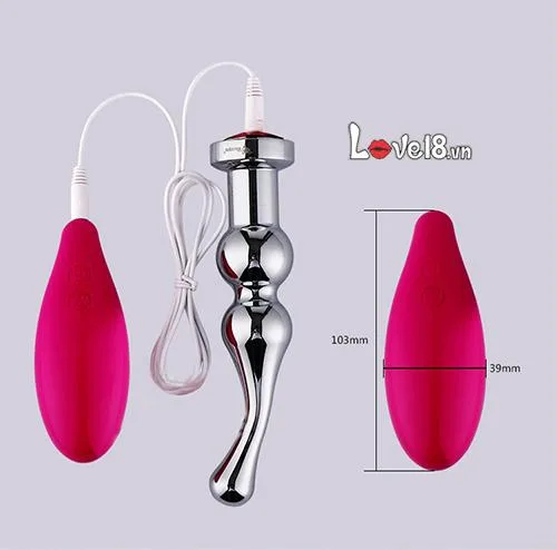 Aluminum Alloy Electric Anal Vibrator for Men Couple — Versatile Electric Stimulation for Enhanced Sensations