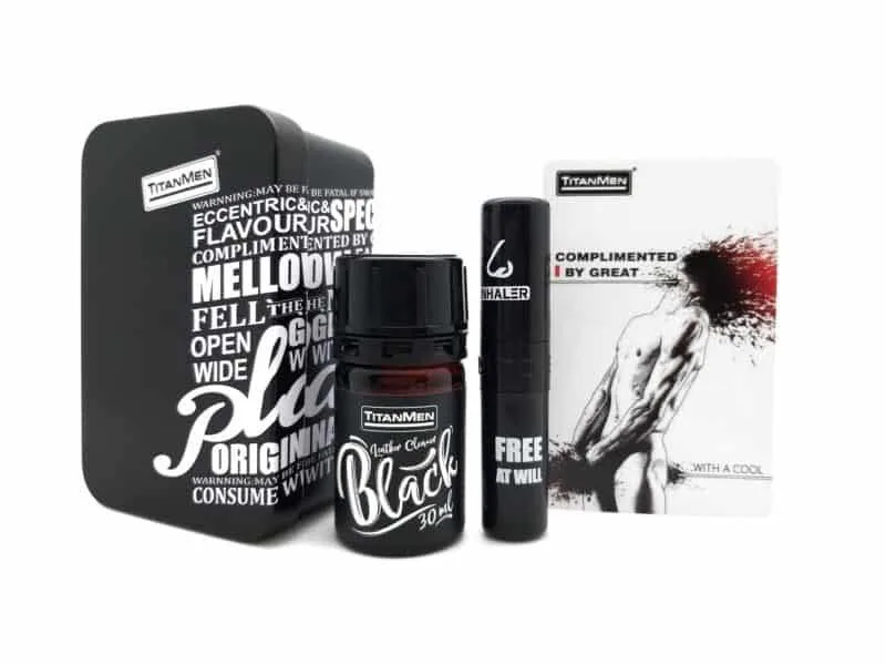Titanmen Black 30ml Poppers for Heightened Sexual Pleasure — Technical Specifications and Usage Instructions