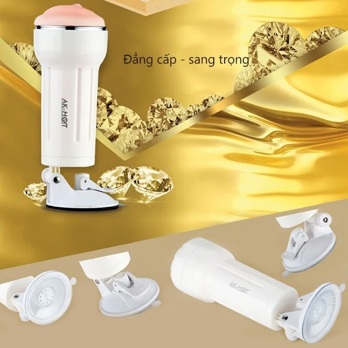 AKHOTAuctionRemoteWallMountRumbleSiliconeAnalToy — hình 5